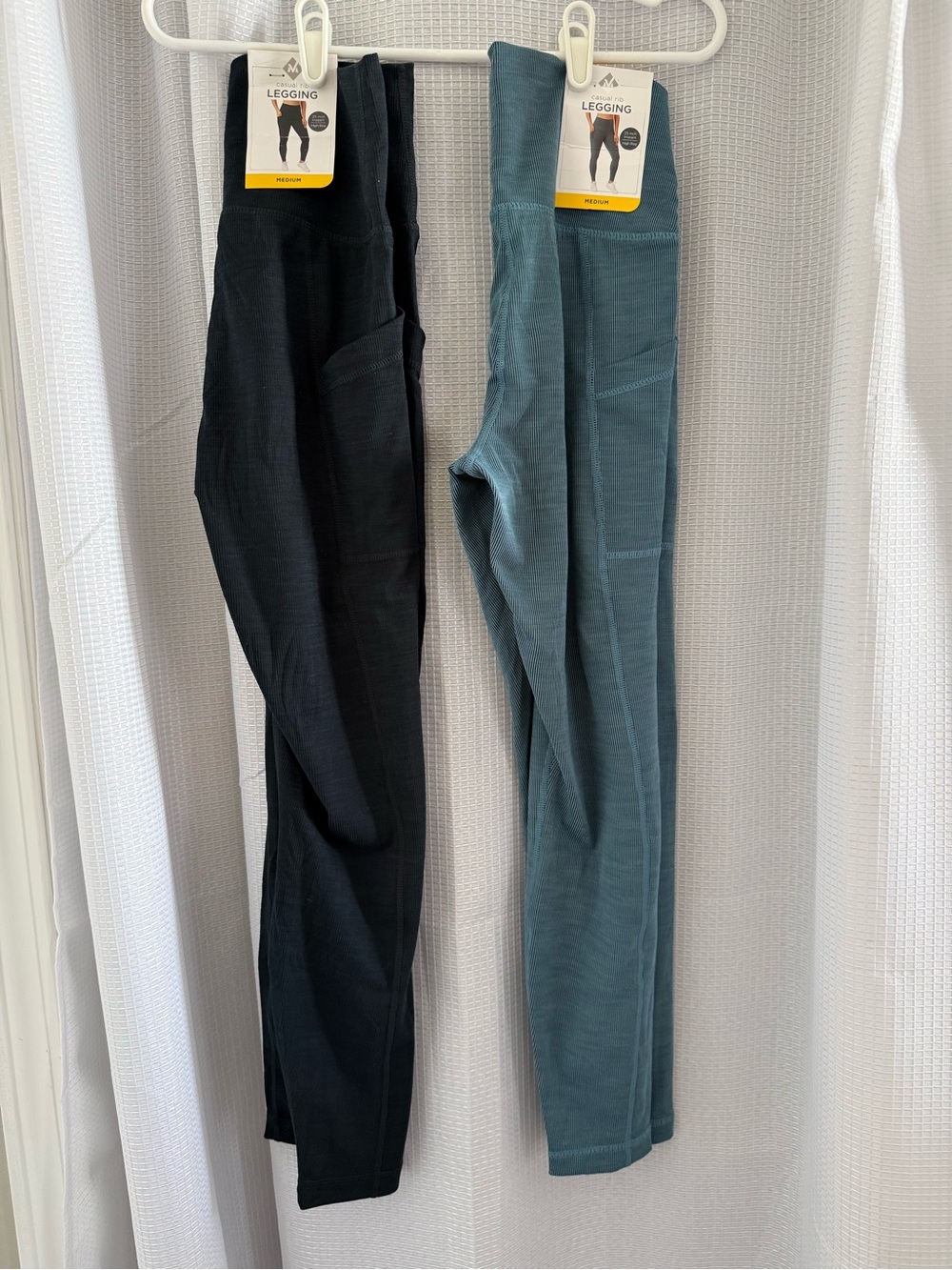 Women’s Leggings - Black & Teal